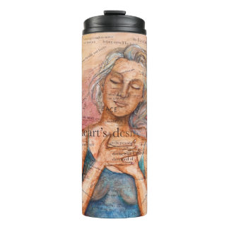 Termo Tumbler térmico "Mi deseo del corazón"