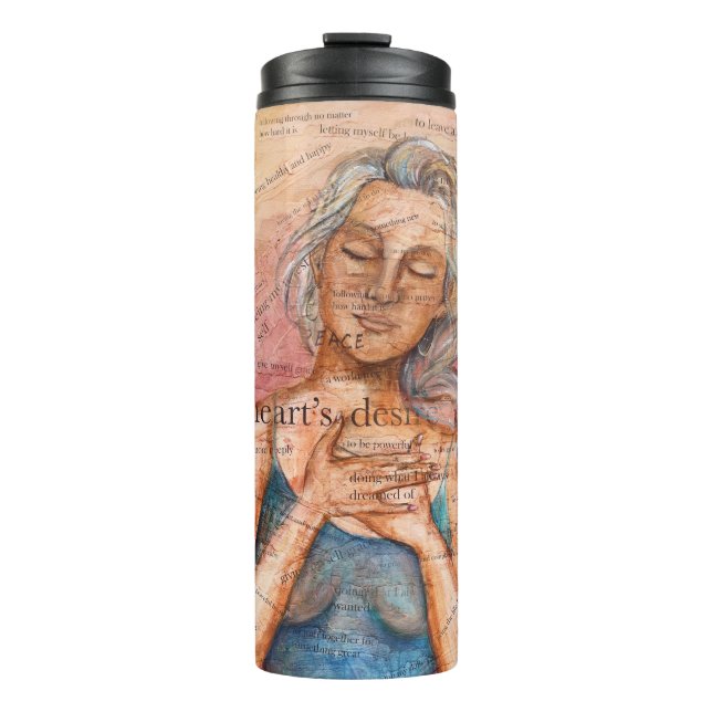 Termo Tumbler térmico "Mi deseo del corazón" (Anverso)