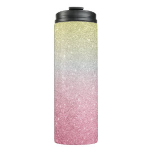 Termo Tumbler térmico Ombre purpurina