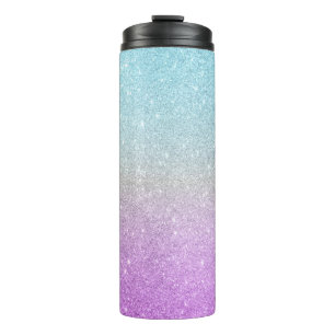 Termo Tumbler térmico Ombre purpurina
