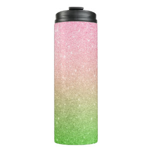 Termo Tumbler térmico Ombre purpurina