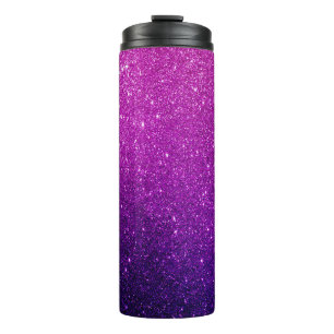 Termo Tumbler térmico Ombre purpurina