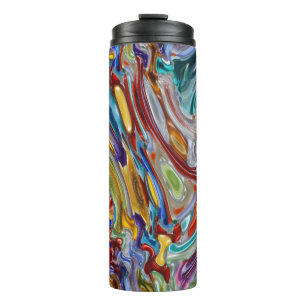 Termo Tumbler térmico - Onda magnética de vidrio colorid