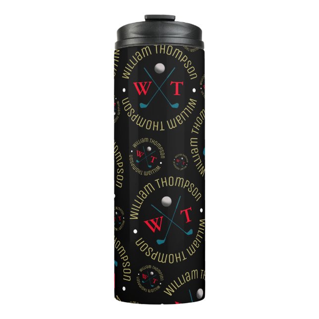 Termo Tumbler térmico para un golfer (Anverso)