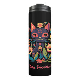 Termo Tumbler térmico personalizado con gato corto