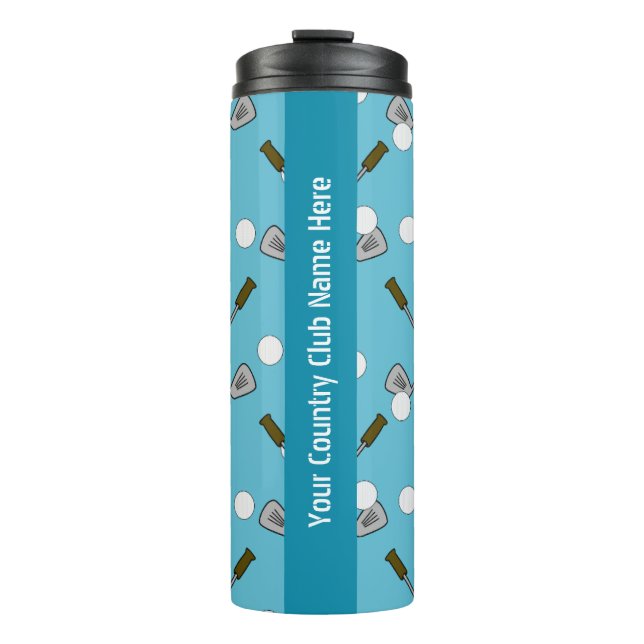Termo Tumbler térmico personalizado con temática golf -  (Anverso)