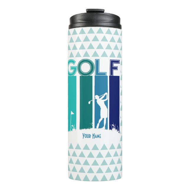 Termo Tumbler térmico personalizado de Golfer (Anverso)