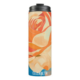 Termo Tumbler térmico personalizado de Rosa de mamá