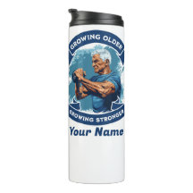 Tumbler térmico personalizado que crece más fuerte