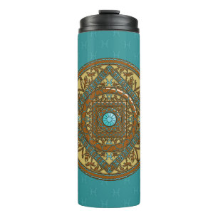 Termo Tumbler térmico Pisces Mandala