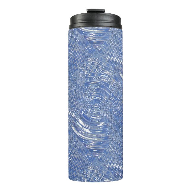 Termo Tumbler térmico psicodélico azul (Anverso)
