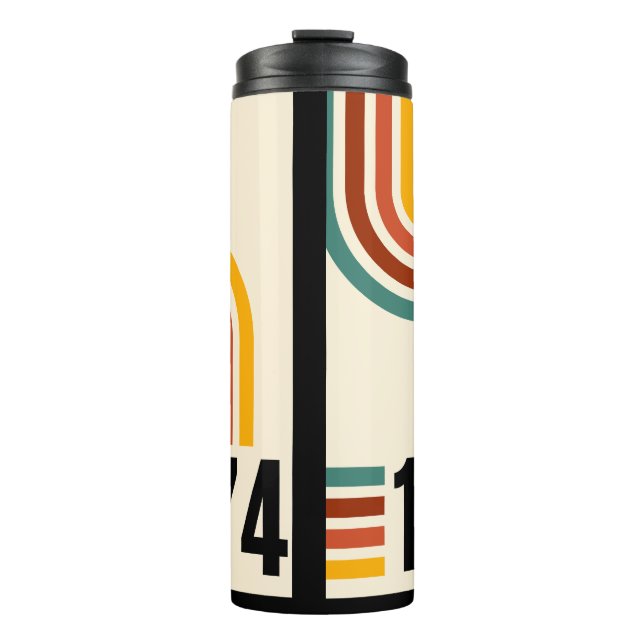 Termo Tumbler térmico retro vintage de 1974 (Anverso)