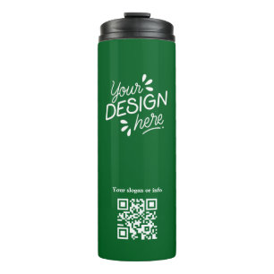 Termo Tumbler Térmico Verde con Logo Personalizado de Có
