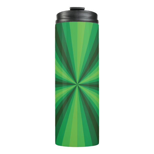 Termo Tumbler térmico verde de ilusión óptica (Anverso)