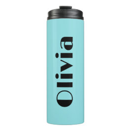 Termo Tumblers de nombre retro simples y negritos