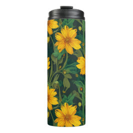 Termo Tumblers Térmicos con Patrón Floral