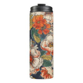 Termo Tumblers Térmicos con Patrón Floral