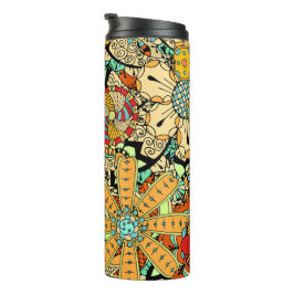 Termo Tumblers Térmicos con Patrón Floral