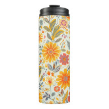 Tumblers Térmicos con Patrón Floral