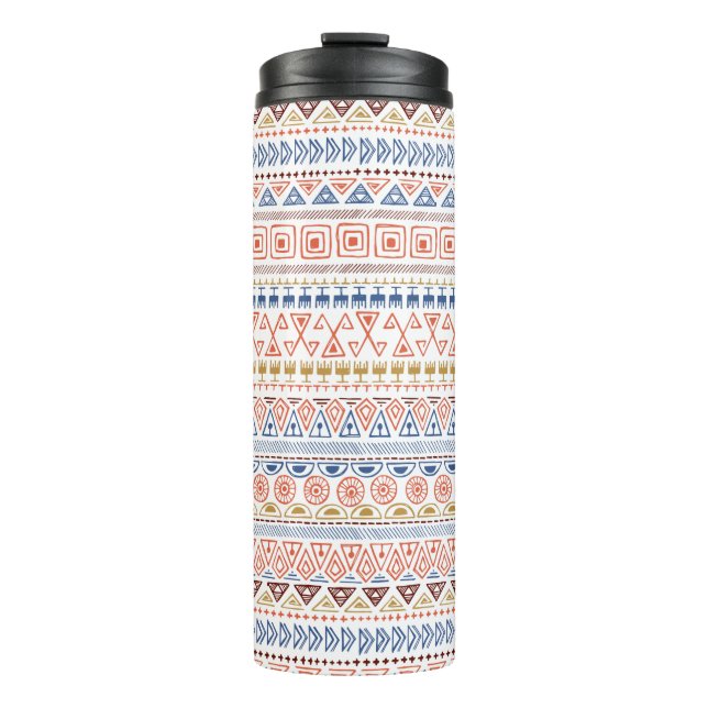 Termo Tumblor de patrón azteca (Anverso)