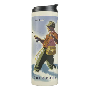 Termo Tumblor de viaje vintage de Colorado USA