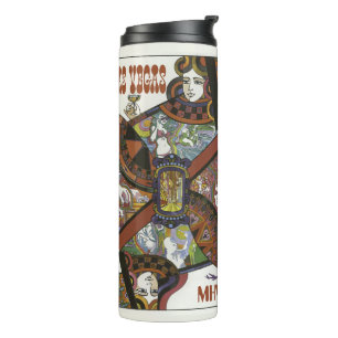 Termo Tumblor monograma de personalizado de cosecha de l