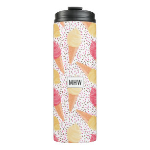Termo Tumblor monograma del personalizado del patrón de 