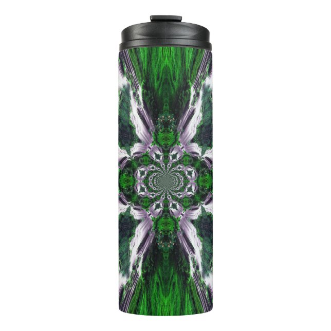 Termo Tumblor termal de la brisa del océano verde (Anverso)