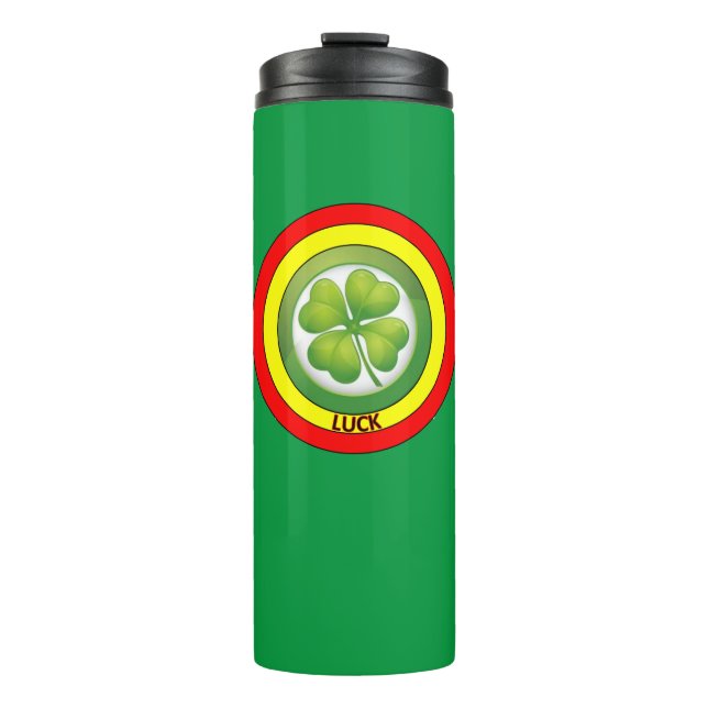 Termo Tumblor termal del trébol afortunado (Anverso)