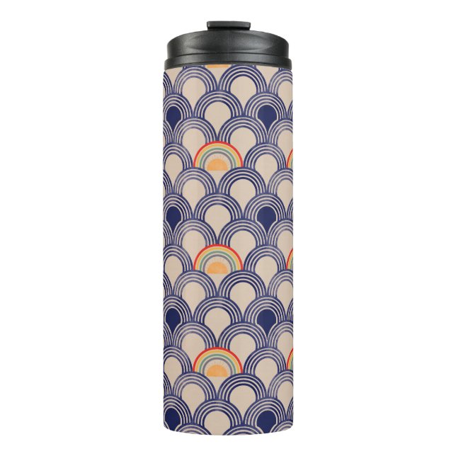 Termo Tumblor térmico de caída de arco iris (Anverso)