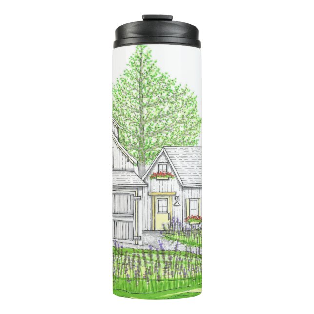 Termo Tumblor térmico de la granja de primavera (Anverso)