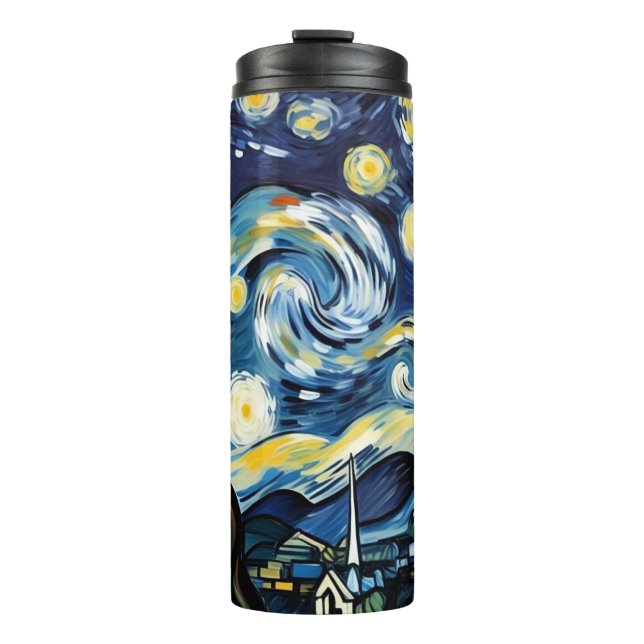 Termo Tumblor térmico de pintura artística (Anverso)