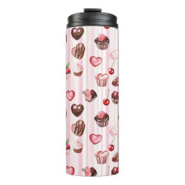 Termo Tumblor térmico del patrón grande del corazón de C
