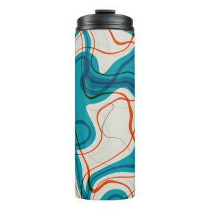 Termo Turquesa y Red Swirls