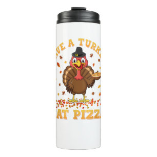 Termo TURQUÍA COME PIZZA Shirt Adult Vegan Niños Gracios