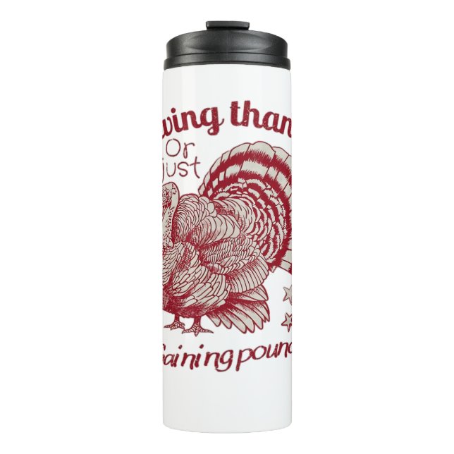 Termo Turquía texturizada dibuja en la rica sepia roja e (Anverso)