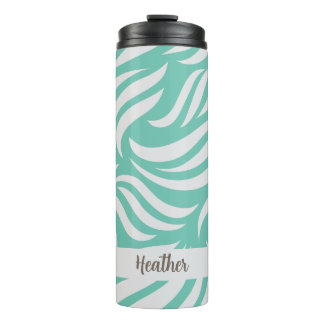 Termo Turquoise Blue Modern Chic Personalized Travel Mug