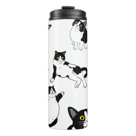 Termo Tuxedo cat tumbler