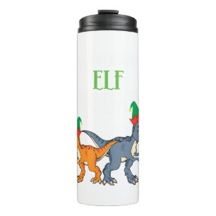 Termo Tyrannosaurus Elf Squad Xmas T-Rex Dinosaur Christ