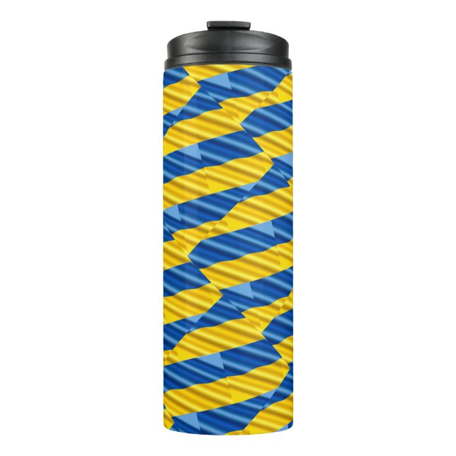 Termo Ucrania azul y amarilla inspiró la guerra de paz c (Anverso)