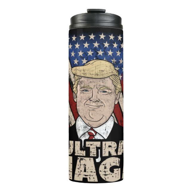 Termo Ultra Maga Orgulloso Republicano Pro Trump Bandera (Anverso)
