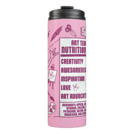 Termo Un agradecimiento a los profesores de arte - regal