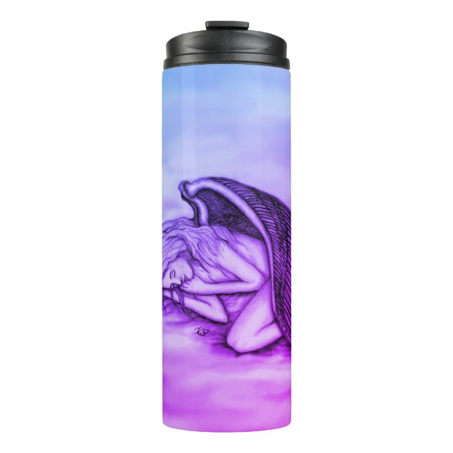 Termo Un ángel durmiente en las nubes del cielo (Anverso)