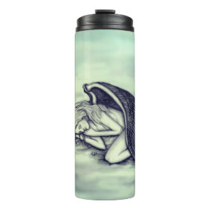 Termo Un ángel durmiente en las nubes del cielo