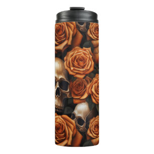 Termo Un diseño de la serie Calavera y Rosas 9