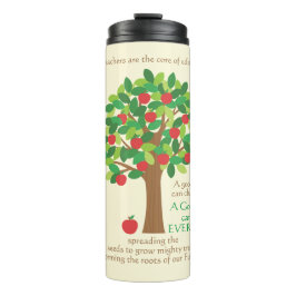 Termo Un gran árbol de manzanas personalizado para un pr
