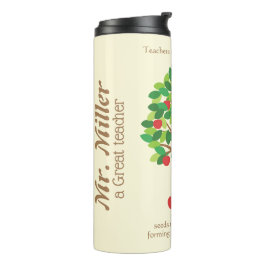 Termo Un Gran Maestro Árbol de Manzana Personalizado