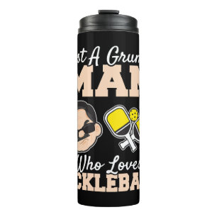 Termo Un Hombre Gruñón Que Ama El Baloncesto Gracioso