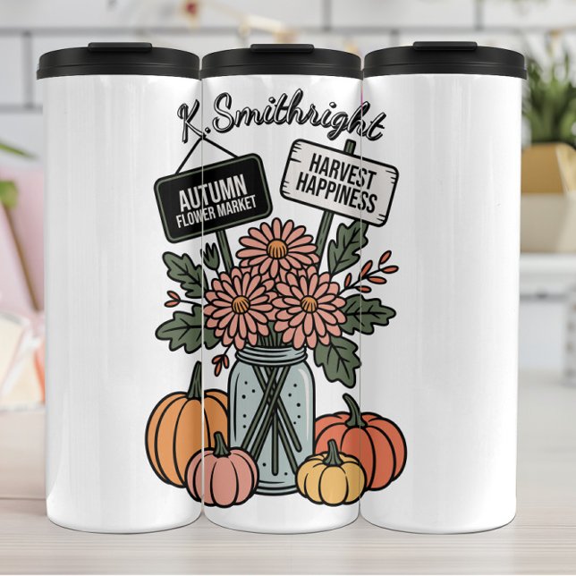 Termo Un mercado de flores y calabaza otoñales (Subido por el creador)