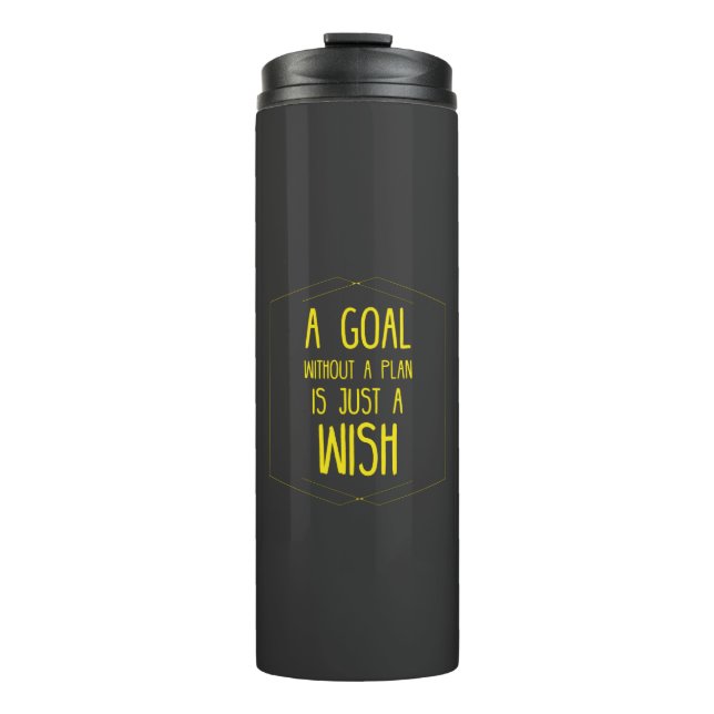 Termo Un objetivo sin presupuesto inspirador de plan (Anverso)